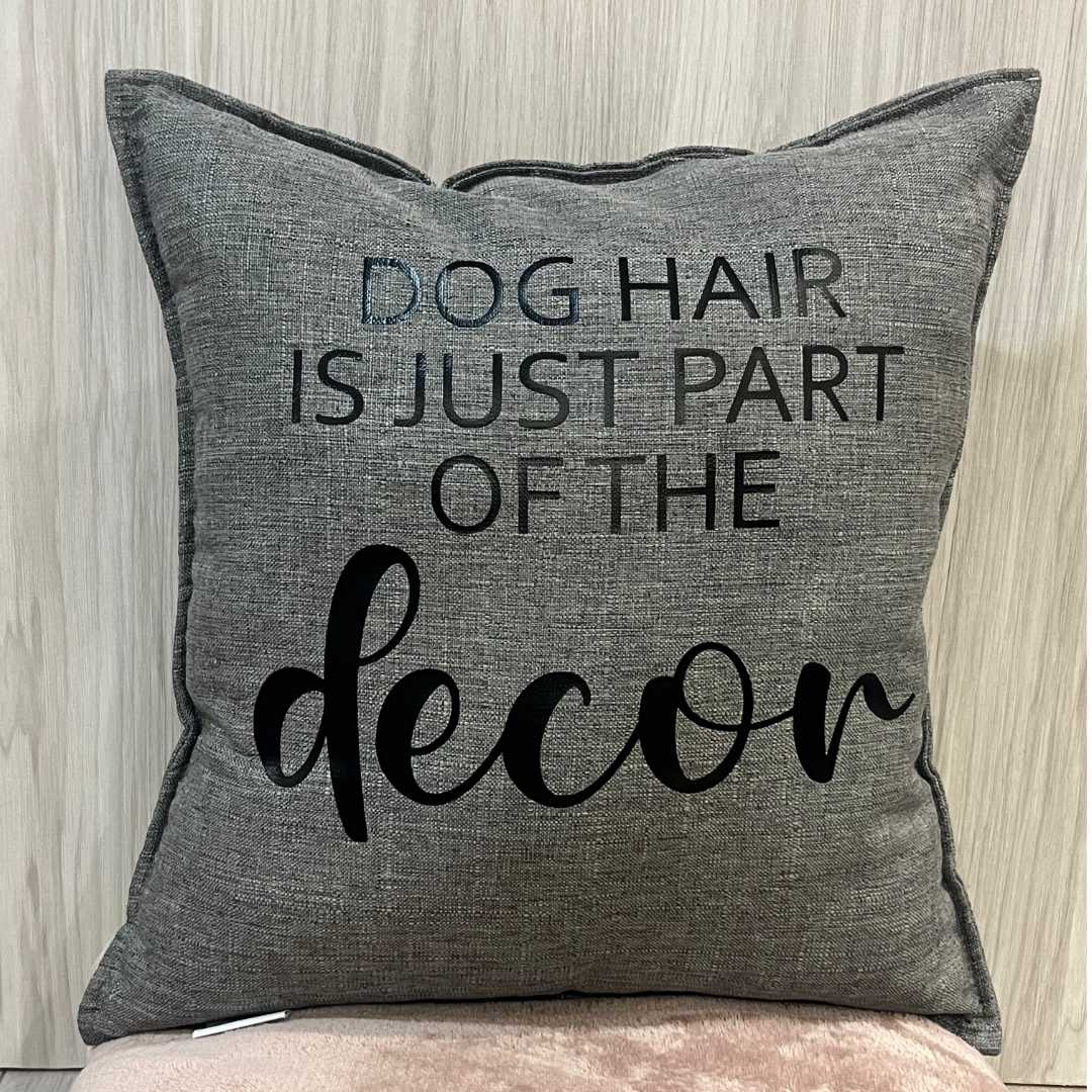 Dog Lover's Plush Throw Pillow (40x40 cm) - Dog Hair is part of the Décor image 1