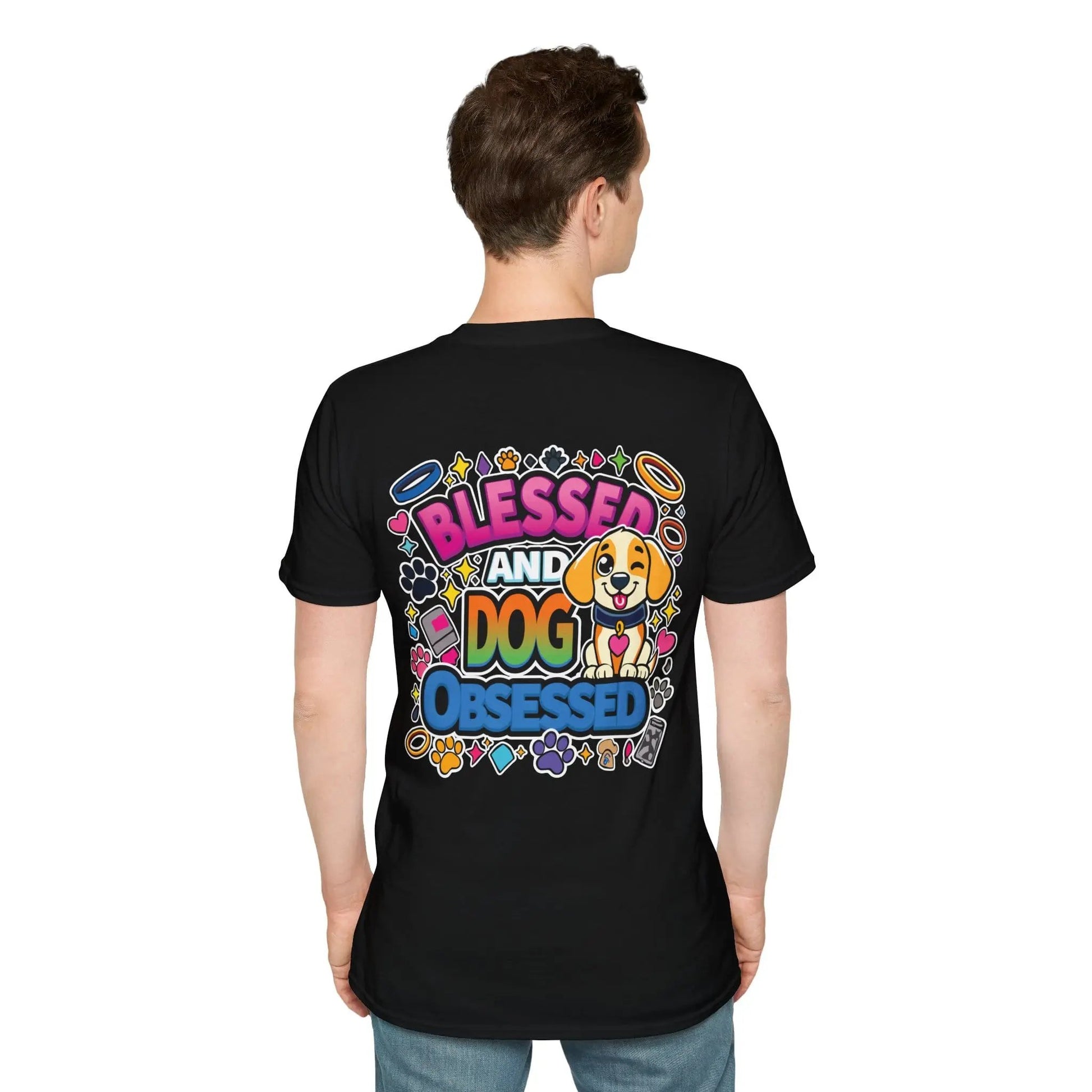 Dog Lovers Unisex T-Shirt | Blessed and Dog Obsessed Tee image 2