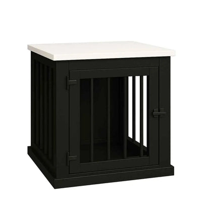 The Den - Night Sky Coloured Bedside Dog Crate with Bars & Hinged Door - Arctic image