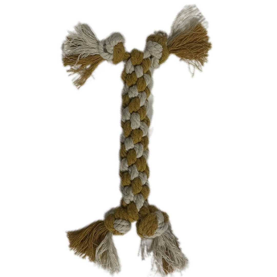 Luxe Macramé Chew Dog Bone (Large) image 4
