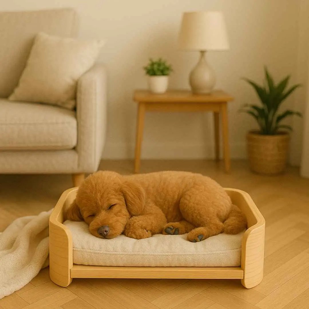 The Oasis - Wooden Dog Bed – Modern Comfort Meets Timeless Style image 5