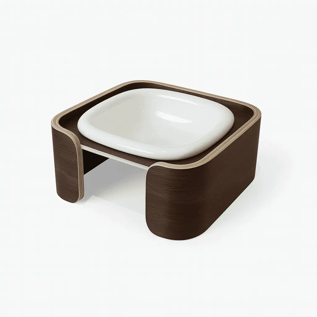Single Elevated Dog Bowl – Sleek, Space-Saving Feeder for Stylish Homes image 0