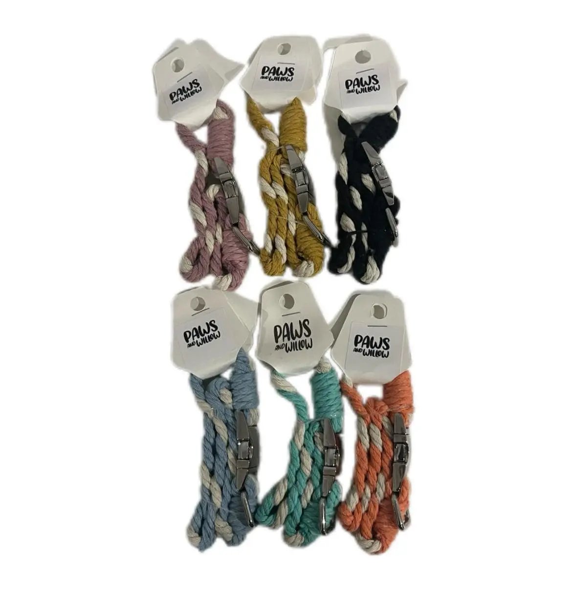 Large Macramé Dog Collar with Brass | Gold | Silver Buckle image 1