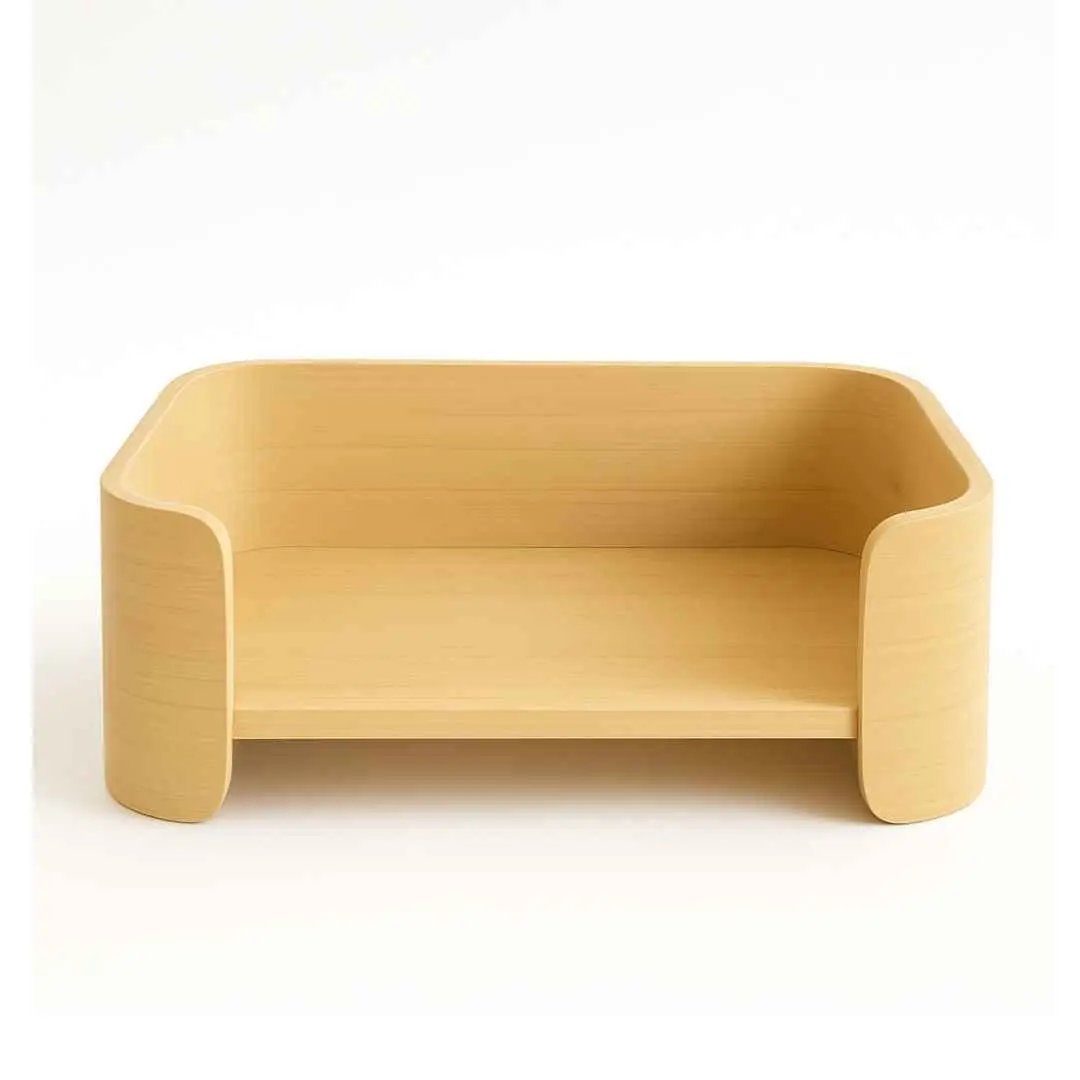 The Oasis - Wooden Dog Bed – Modern Comfort Meets Timeless Style - Natural image