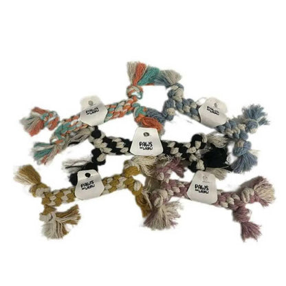 Petite Macramé Chew Dog Bone (Small) image 0