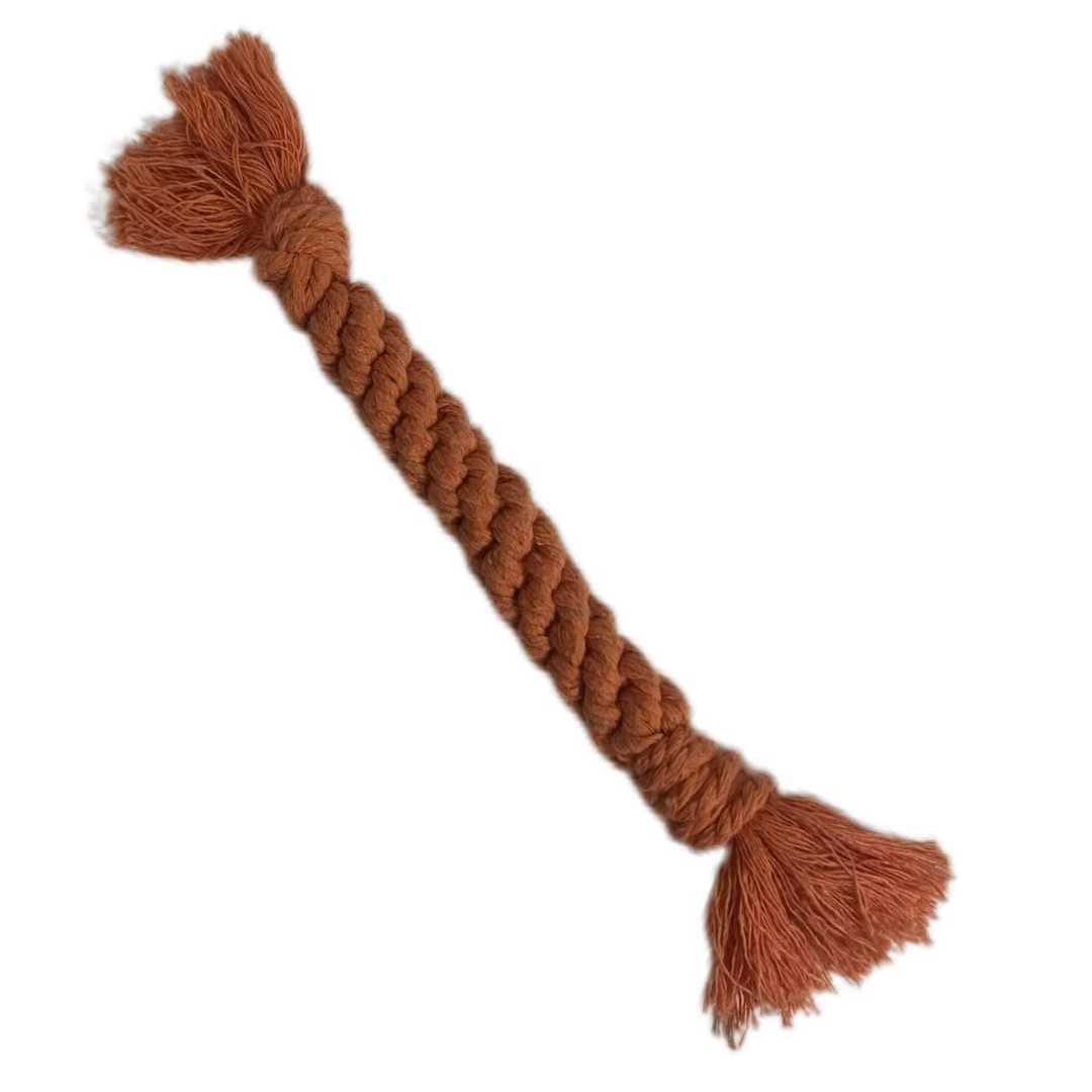 Petite Macramé Chew Stick - Orange image