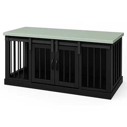 The LOFT – Night Sky Barn Style Wooden Open Plan Dog Crate With Bars (Copy) Paws and Willow