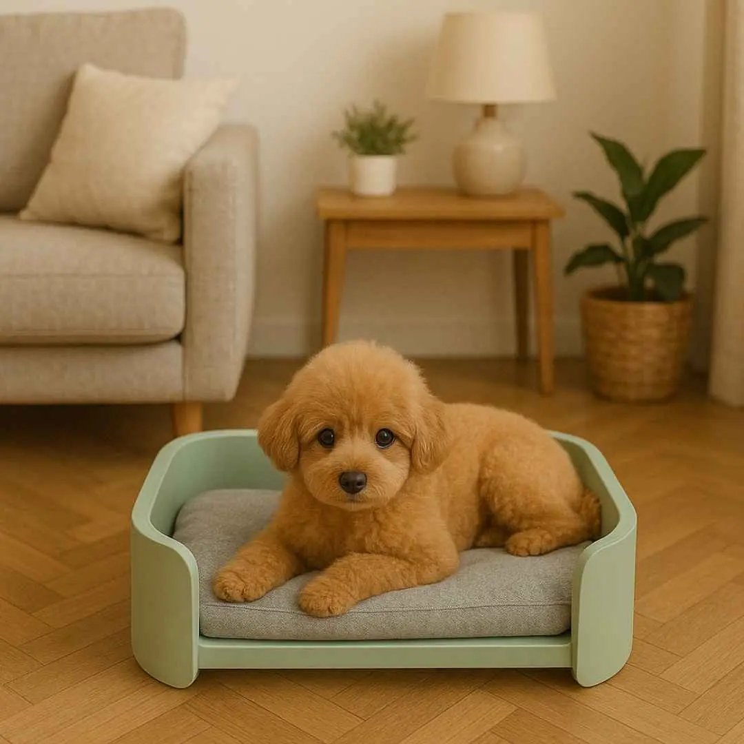 The Oasis - Wooden Dog Bed – Modern Comfort Meets Timeless Style image 2