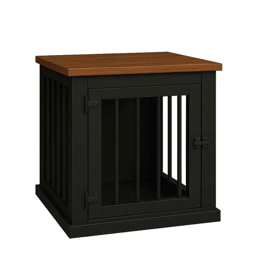 The Den - Night Sky Coloured Bedside Dog Crate with Bars & Hinged Door image 0