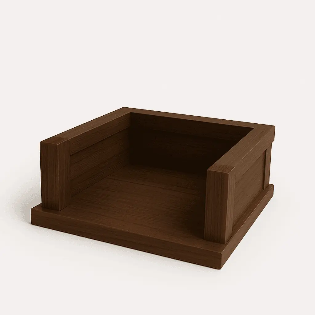 The Haven Wooden Dog Bed – Sturdy Comfort with Timeless Style - Espresso image
