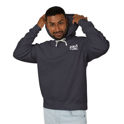 Playful Dog-Inspired Unisex Lightweight Hooded Sweatshirt - "Handle Every Situation Like a Dog" image 3