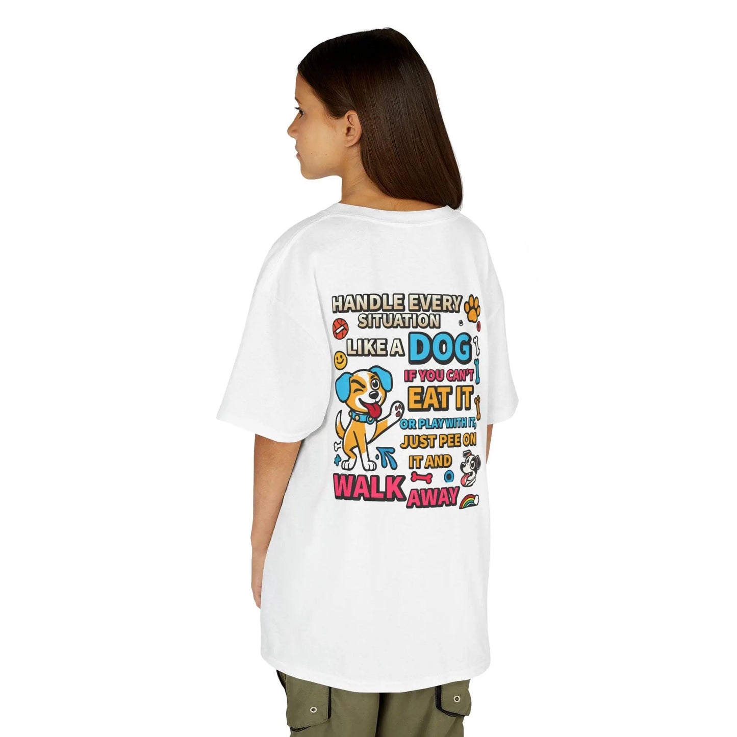 Kids Inspirational Dog Quote Tee - Fun &amp; Playful Cotton Shirt image 4