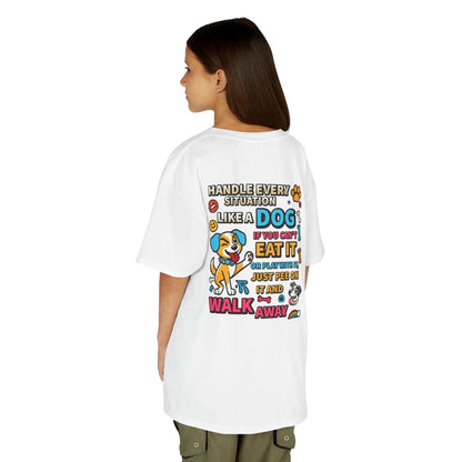 Kids Inspirational Dog Quote Tee - Fun &amp; Playful Cotton Shirt image 4