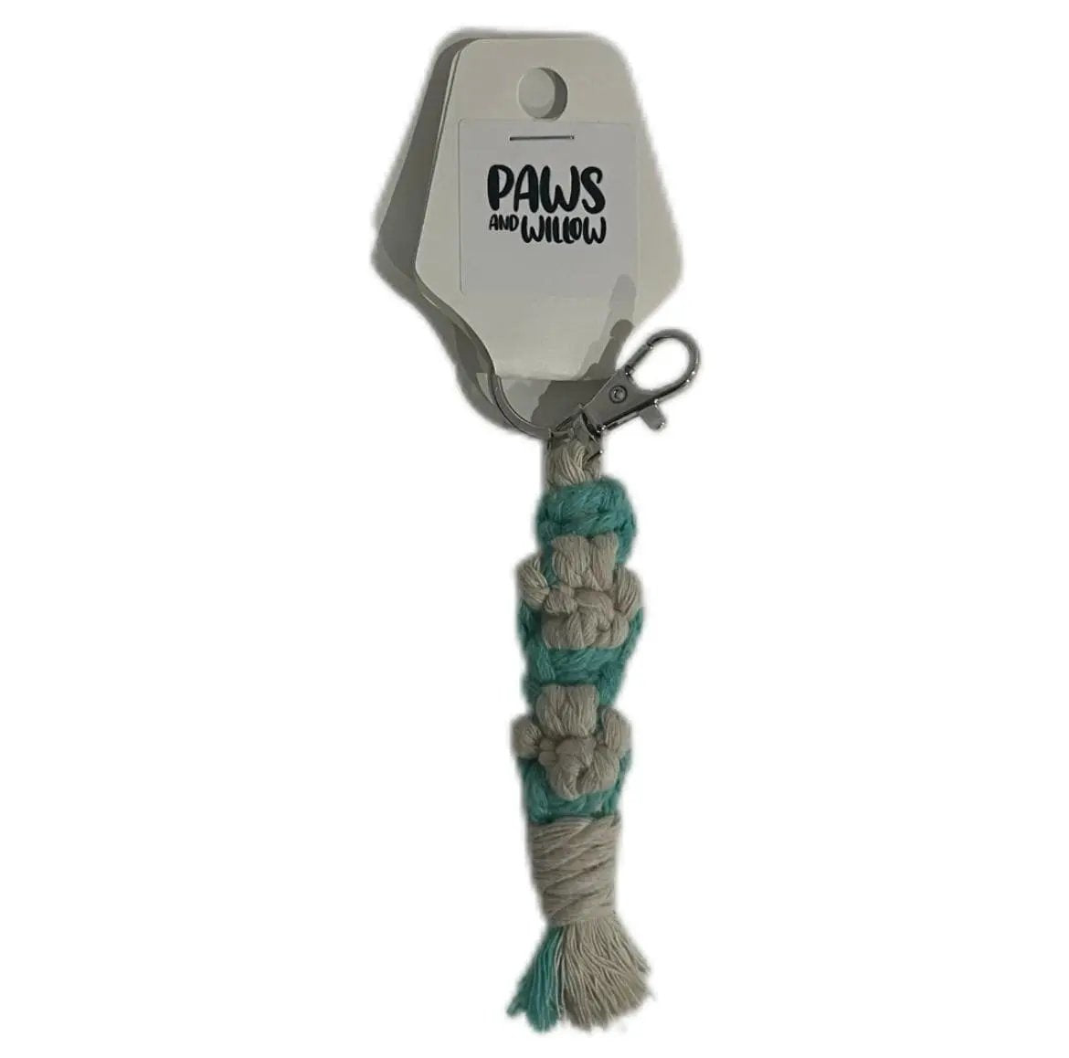 Petite Macramé Keyring with Silver Buckle image 4