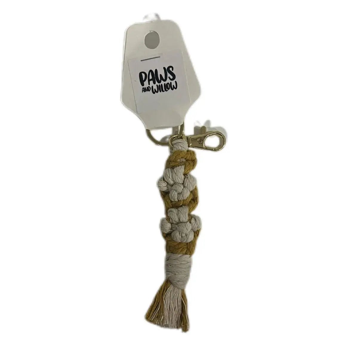 Luxe Macramé Keyring with GOLD Buckle image 6