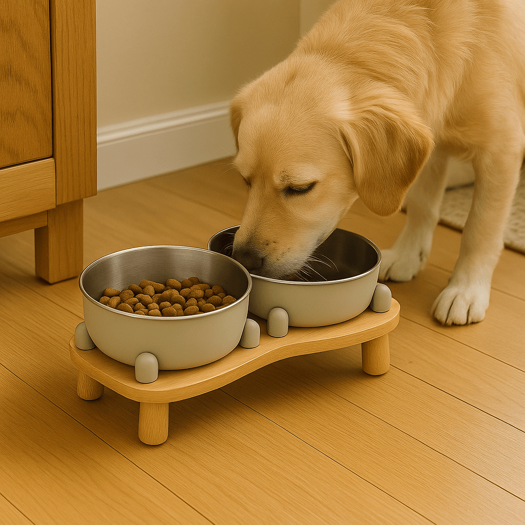 Modern Double Elevated Dog Bowl – Sleek Dining for Style-Savvy Pups image 1