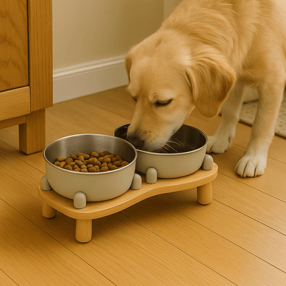 Modern Double Elevated Dog Bowl – Sleek Dining for Style-Savvy Pups image 1