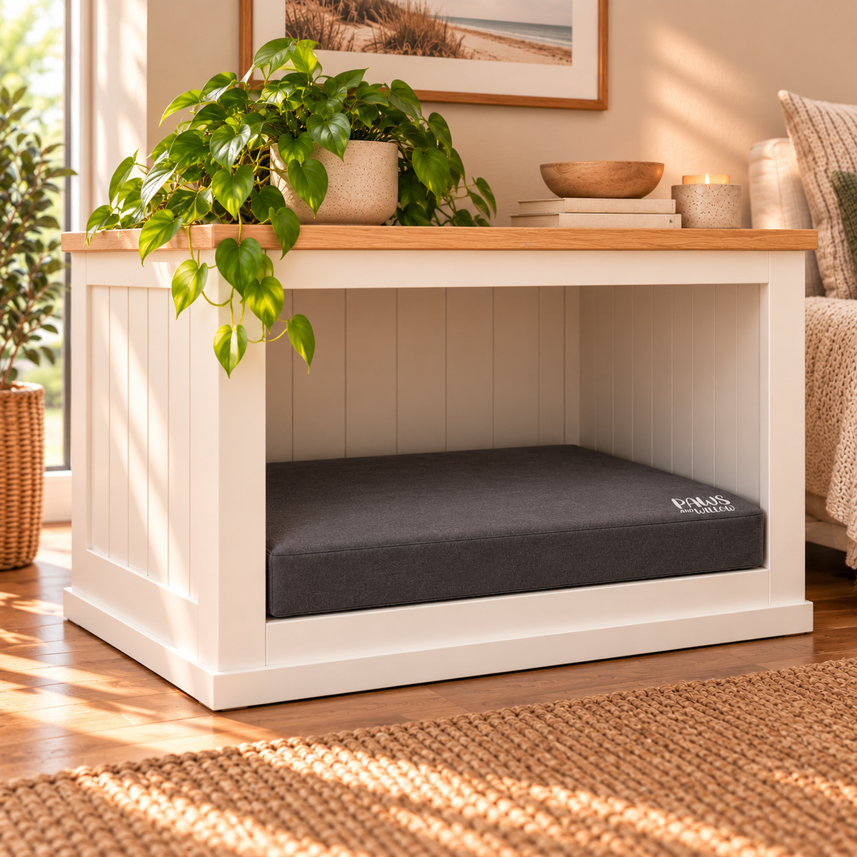 NEW - The ALCOVE – Single Wooden Dog BED