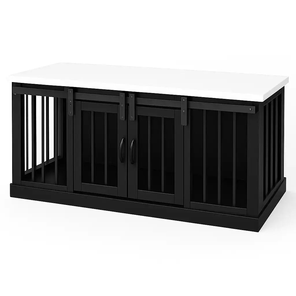The LOFT – Night Sky Barn Style Wooden Open Plan Dog Crate With Bars (Copy) Paws and Willow