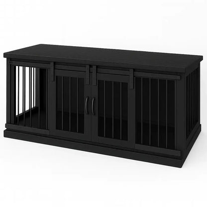 The LOFT – Night Sky Barn Style Wooden Open Plan Dog Crate With Bars (Copy) Paws and Willow