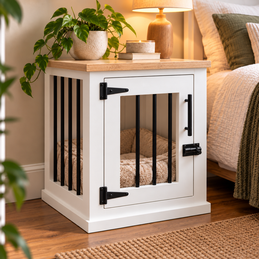 NEW - The DEN - Bedside Dog Crate