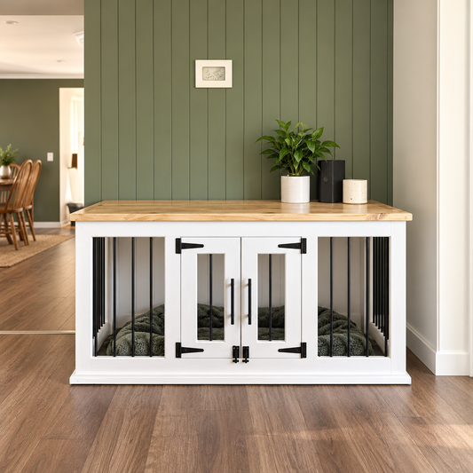 NEW - The LOFT – Open Plan Wooden Dog Crate