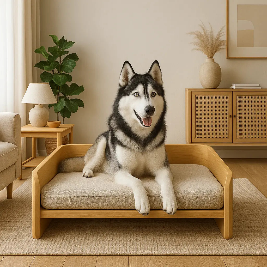 The Oasis LUX Dog Bed – Elevated Dog Bed for Big Dogs with Big Style Paws and Willow