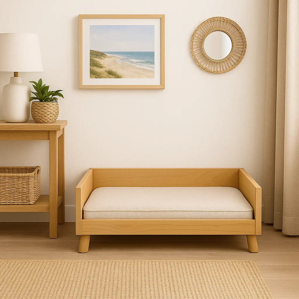 The Retreat LUX Wooden Dog Bed – Bigger Comfort for Bigger Dogs Paws and Willow