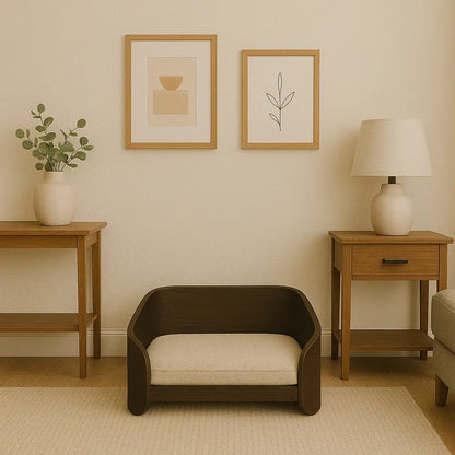 The Oasis - Wooden Dog Bed – Modern Comfort Meets Timeless Style Paws and Willow
