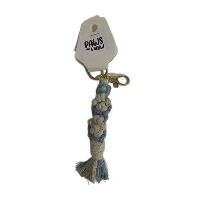 Luxe Macramé Keyring with GOLD Buckle image 3