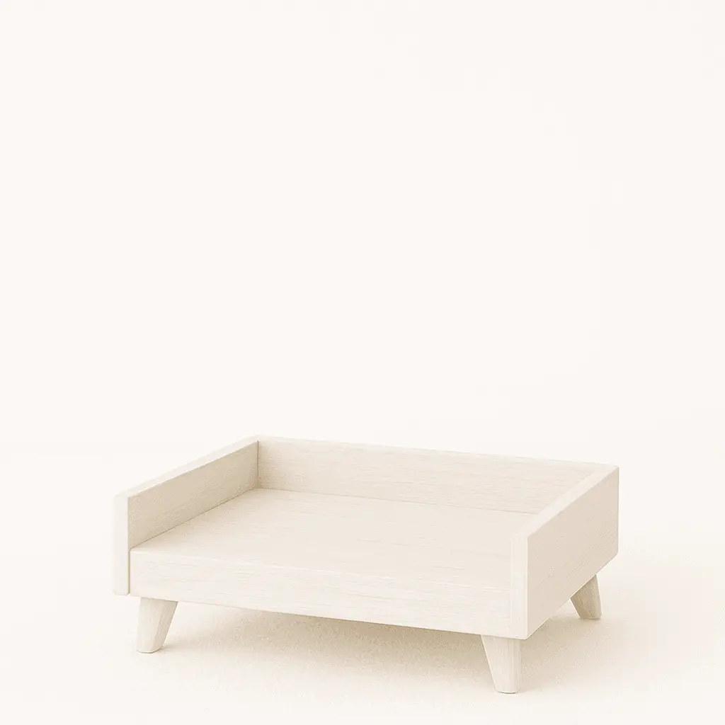 The Retreat Wooden Dog Bed – Minimalist Comfort for Modern Homes image 1