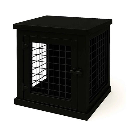 The Den - Night Sky Coloured Bedside Dog Crate with Mesh & Hinged Door image 4
