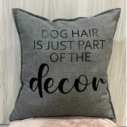 Dog Lover's Plush Throw Pillow (40x40 cm) - Dog Hair is part of the Décor image 1