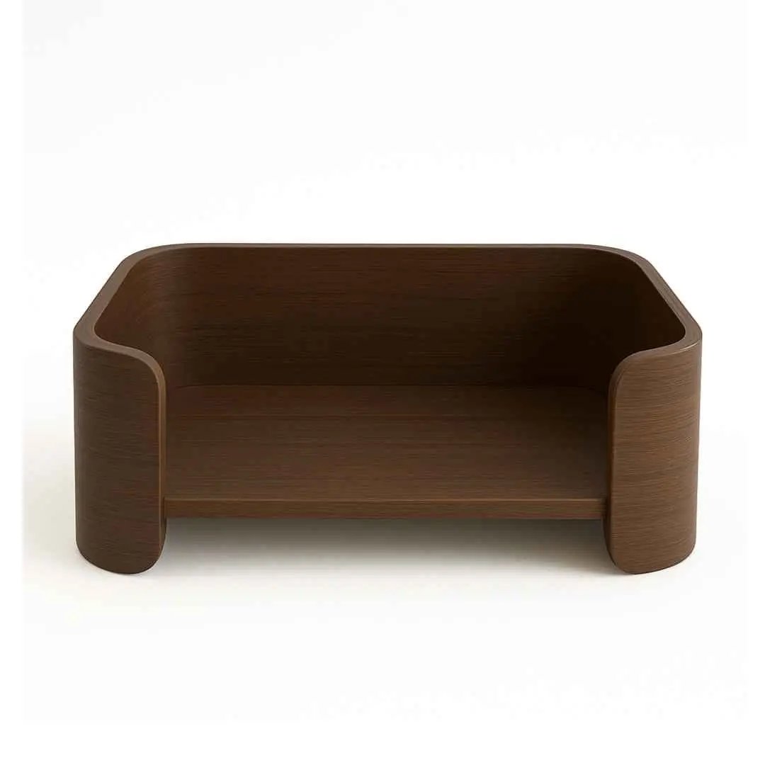 The Oasis - Wooden Dog Bed – Modern Comfort Meets Timeless Style - Espresso image